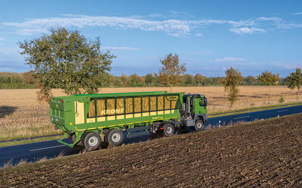 DTS-Lenksystem für den Krone GX AgriLiner 520